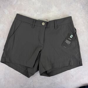 Macade Golf Shorts Women's 36 Reg Gray Slim Fit Breathable Fabric 4" Inseam